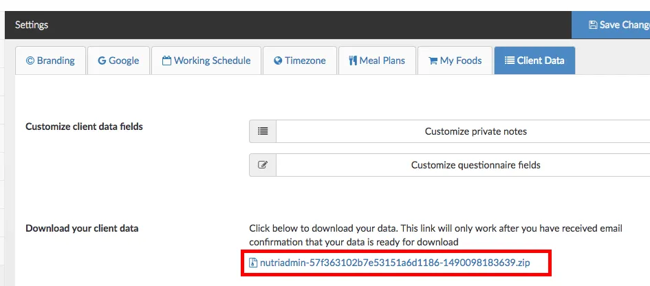 downloading zipped data